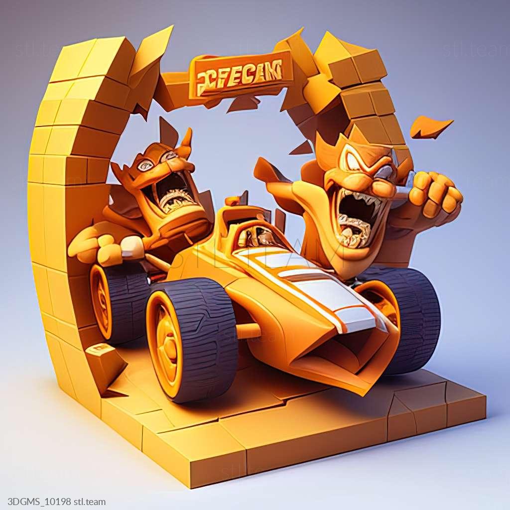 Игра Crash Tag Team Racing, Игры 3D модель для ЧПУ: STL / MAX (obj)